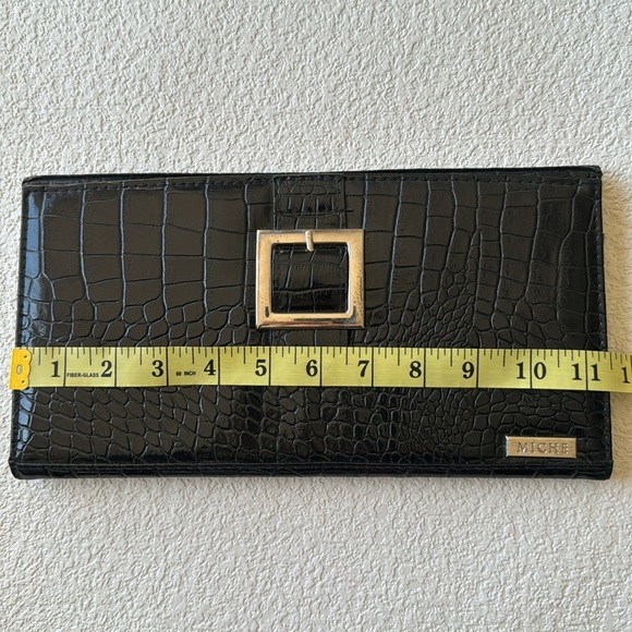 MICHE Classic Handbag Shells ONLY Buckle Faux Leather Shiny Smooth Shells - Picture 6 of 14